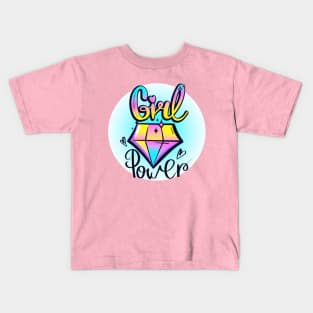 Girl Power Quote Girly Inspiration Positive Quote Kids T-Shirt